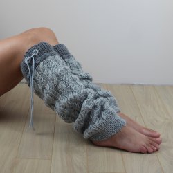 Handmade knitted leg warmers